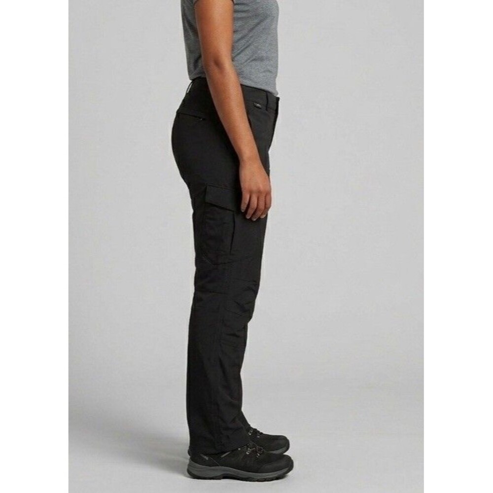 EMS Women's Tech Cargo Hiking Pants Black Size 10-Short Nylon Performance
